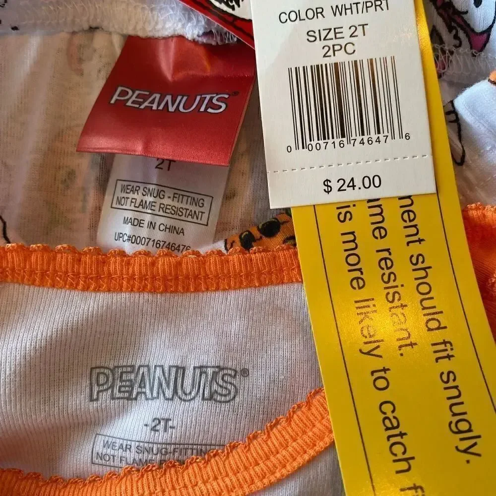 Peanuts Girls Size 2T 